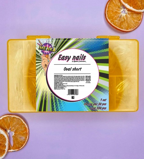 Gēla tipši Oval 500 gab.