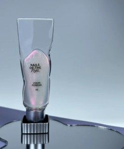 Liquid powder 02 — liquid rub with iridescence from green to purple for nails, 5 g