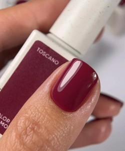 NAILSOFTHEDAY Color of the Month October 2025 Toscano — wine shade of the month, full coverage in one coat, 10 ml
