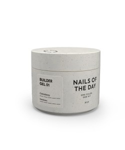 NAILSOFTHEDAY Builder Gel 01 — clear builder gel for nail extensions, 30 ml
