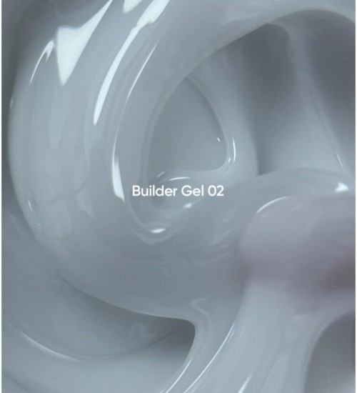 NAILSOFTHEDAY Builder Gel 02 — white milky builder gel for nail extensions, 30 ml