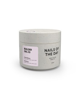 NAILSOFTHEDAY Builder Gel 03 — soft pink builder gel for nail extensions, 30 ml