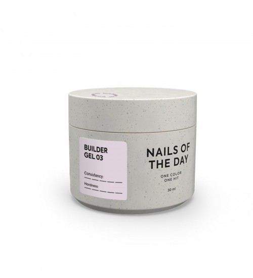 NAILSOFTHEDAY Builder Gel 03 — soft pink builder gel for nail extensions, 30 ml