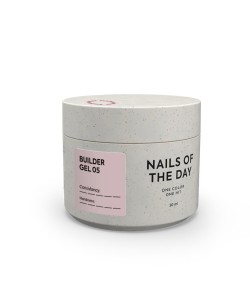NAILSOFTHEDAY Builder Gel 05 — nude builder gel for nail extensions, 30 ml
