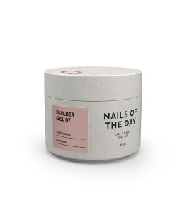 NAILSOFTHEDAY Builder Gel 07 – Brown Nail Extension Gel, 30 ml