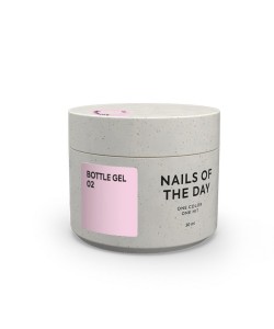 NAILSOFTHEDAY Bottle Gel 02 – light pink super-strong nail strengthening gel, 30 ml