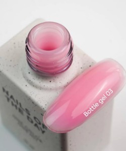 NAILSOFTHEDAY Bottle Gel 03 – soft pink super-strong nail strengthening gel, 10 ml