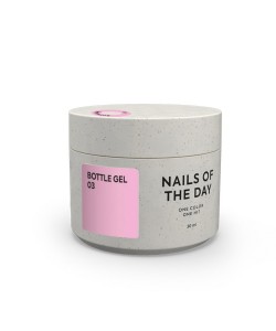 NAILSOFTHEDAY Bottle Gel 03 – soft pink super-strong nail strengthening gel, 30 ml
