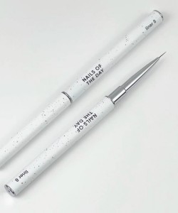 NAILSOFTHEDAY Professional Brush Liner — professional manicure brush with metal cap, for fine detailing, liner 8 mm