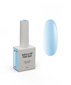 NAILSOFTHEDAY Shell top 02 new formula — pearly top coat with a blue shimmer, no sticky layer, 10 ml