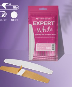 Staleks EXPERT 40 180 grit HALFMOON (30 pcs) on a soft foam layer