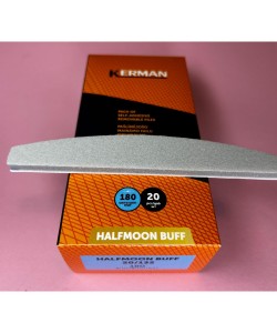 KERMAN NAIL BUFF HALFMOON files 20x132 180 grit 20 pcs