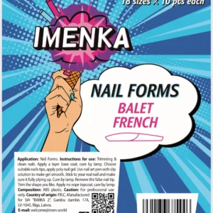 Imenka Nail Forms Balet French