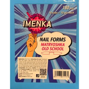 Nail Forms Imenka Matryoshka Old School 180 pcs