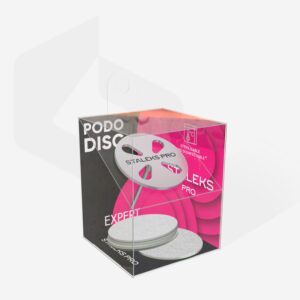 STALEKS Pedicure disc PODODISC L EXPERT and set of disposable files 180 grit 5 pcs (25 mm)