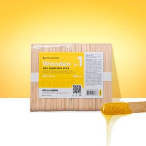 STALEKS Wooden wax applicator stick EXPERT 150x17 mm (100 pcs)