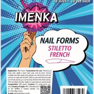 Imenka Nail Forms Stiletto French