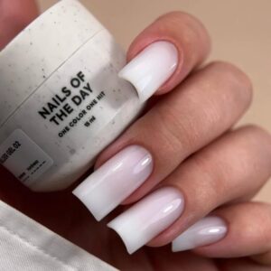NAILSOFTHEDAY Builder Gel 02 — white milky builder gel for nail extensions, 30 ml